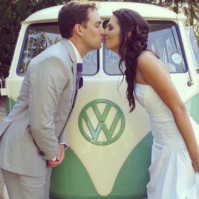 The Mint Green paint works great with an Earthy themed wedding